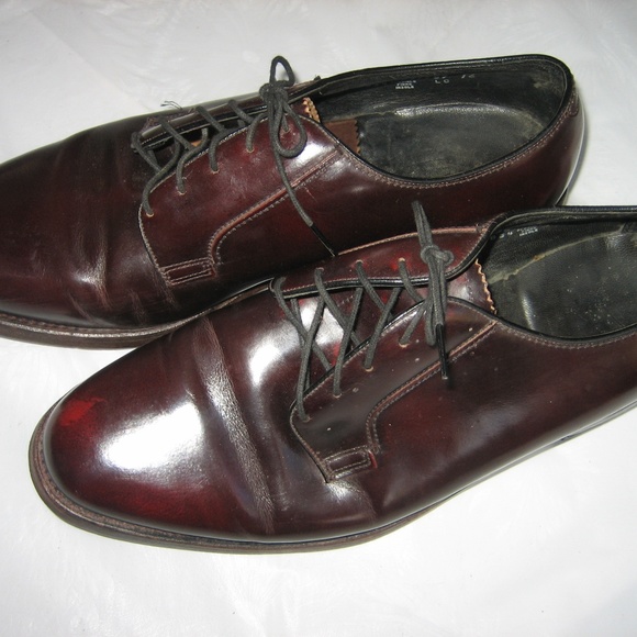 FLORSHEIM Burgundy Plain Toe Oxfords, 10 3 E main image 7